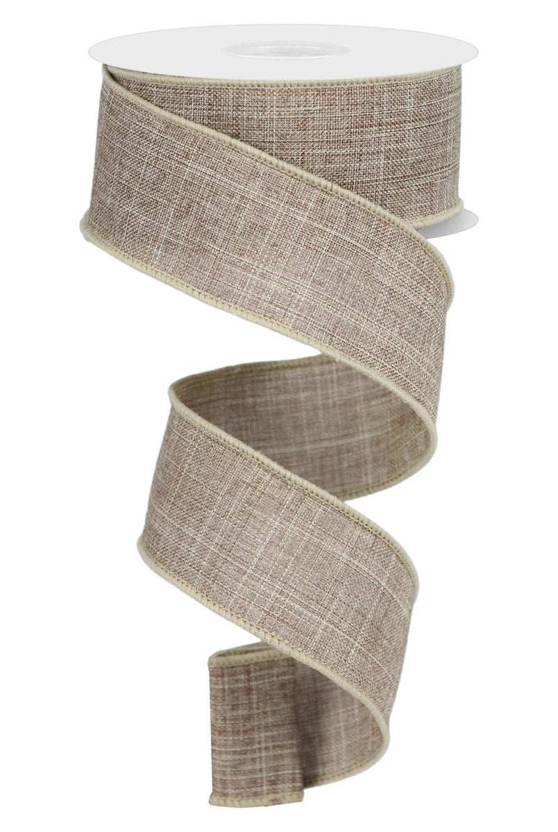 Shop For 1.5" Royal Burlap Ribbon: Beige (10 Yard) at Michelle's aDOORable Creations