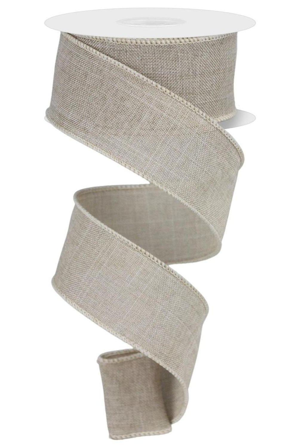 1.5" Royal Burlap Ribbon: Buff (10 Yard)