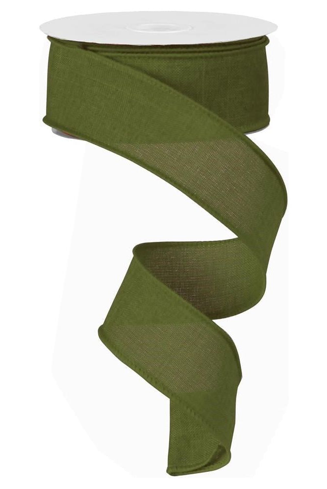 Shop For 1.5" Royal Burlap Ribbon: Moss Green (10 Yards) at Michelle's aDOORable Creations