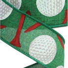 Shop For 1.5" Royal Canvas Golf Balls & Tee Ribbon: Emerald Green (10 Yards) at Michelle's aDOORable Creations