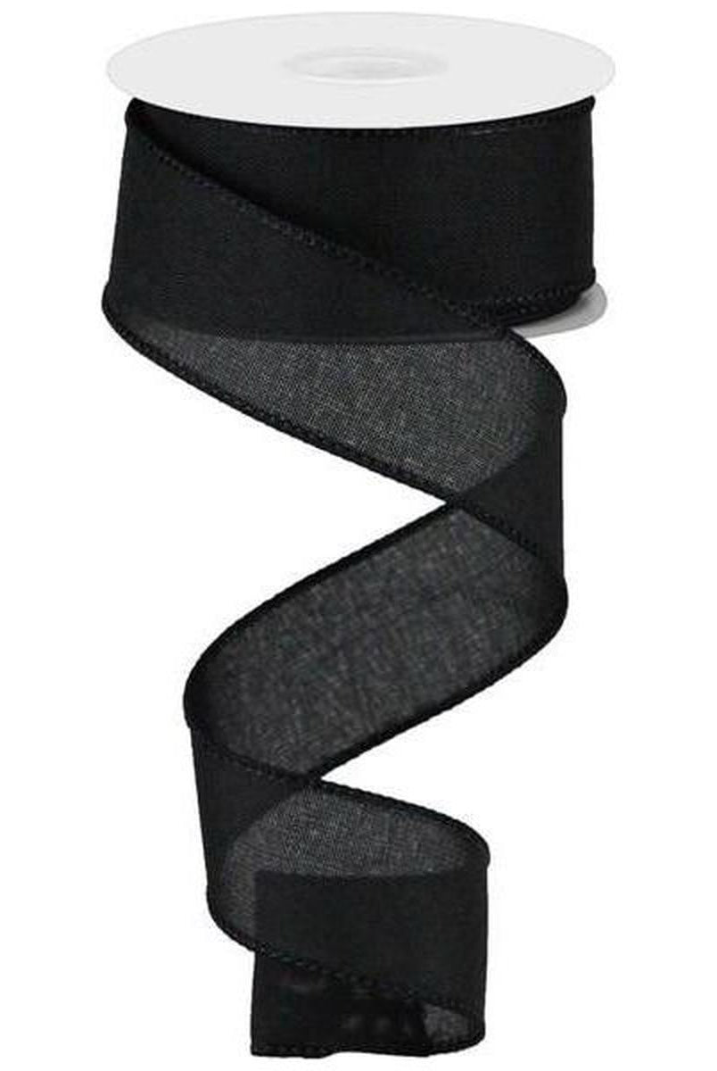 Shop For 1.5" Royal Canvas Ribbon: Black (10 Yards) at Michelle's aDOORable Creations