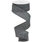 Shop For 1.5" Royal Canvas Ribbon: Grey (10 Yards) at Michelle's aDOORable Creations