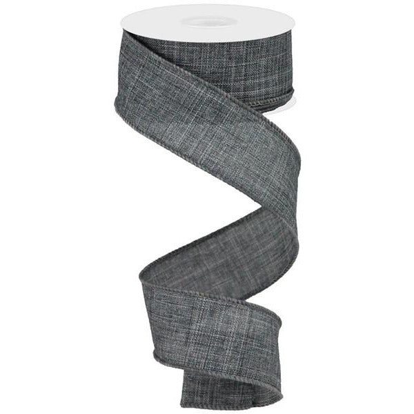 Shop For 1.5" Royal Canvas Ribbon: Grey (10 Yards) at Michelle's aDOORable Creations