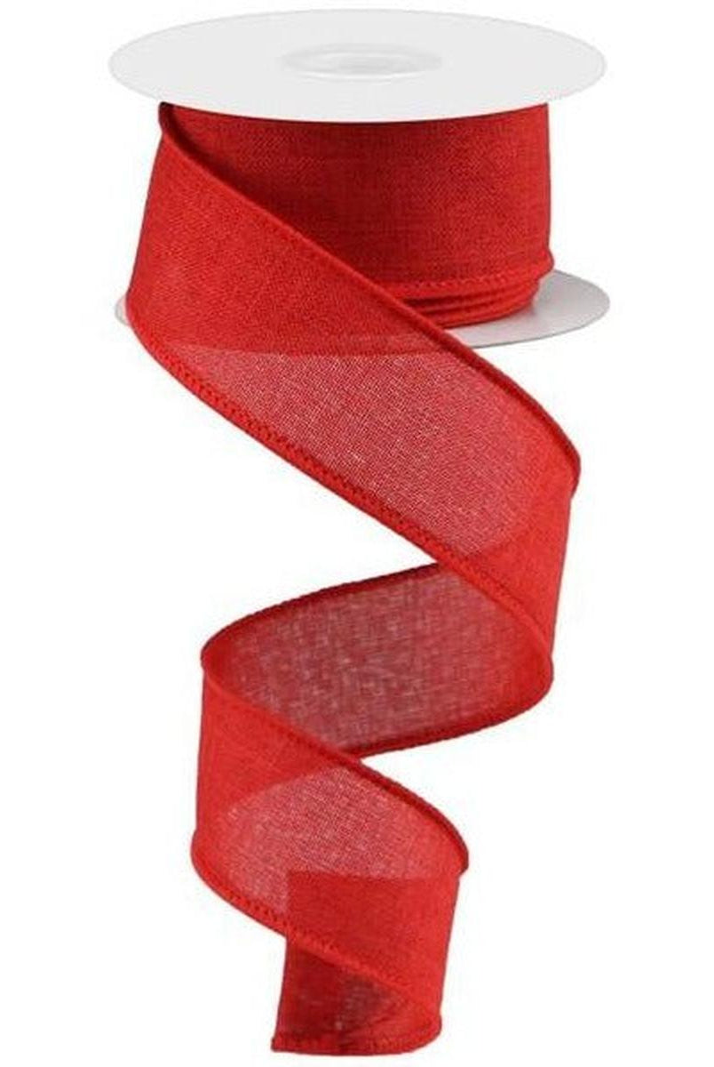 Shop For 1.5" Royal Canvas Ribbon: Red (10 Yards) at Michelle's aDOORable Creations