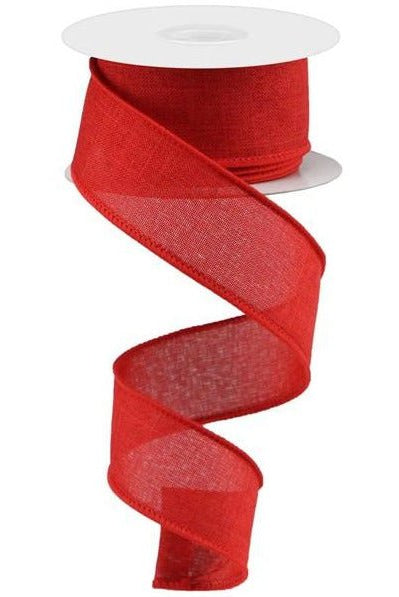 Shop For 1.5" Royal Canvas Ribbon: Red (10 Yards) at Michelle's aDOORable Creations