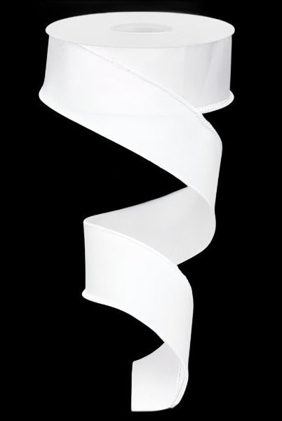 Shop For 1.5" Royal Canvas Ribbon: White (10 Yards) at Michelle's aDOORable Creations