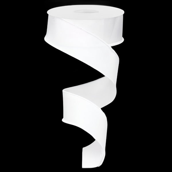 Shop For 1.5" Royal Canvas Ribbon: White (10 Yards) at Michelle's aDOORable Creations