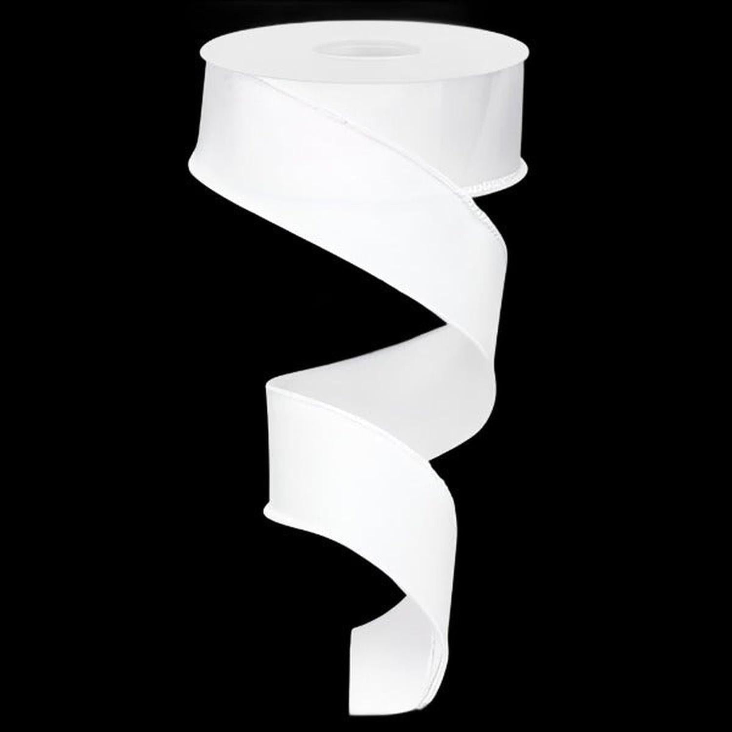 Shop For 1.5" Royal Canvas Ribbon: White (10 Yards) at Michelle's aDOORable Creations