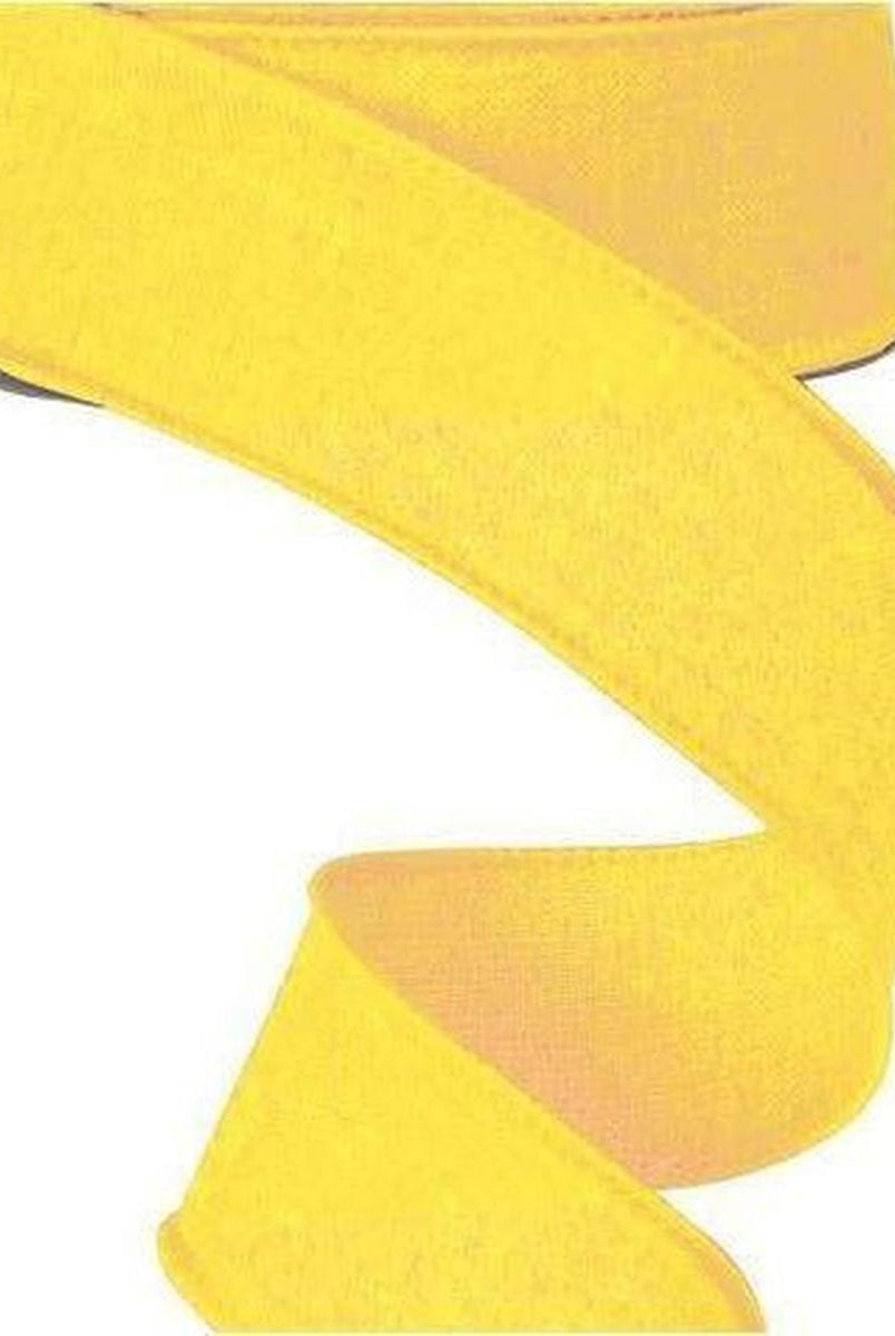 Shop For 1.5" Royal Canvas Ribbon: Yellow (10 Yards) at Michelle's aDOORable Creations