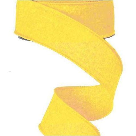 Shop For 1.5" Royal Canvas Ribbon: Yellow (10 Yards) at Michelle's aDOORable Creations