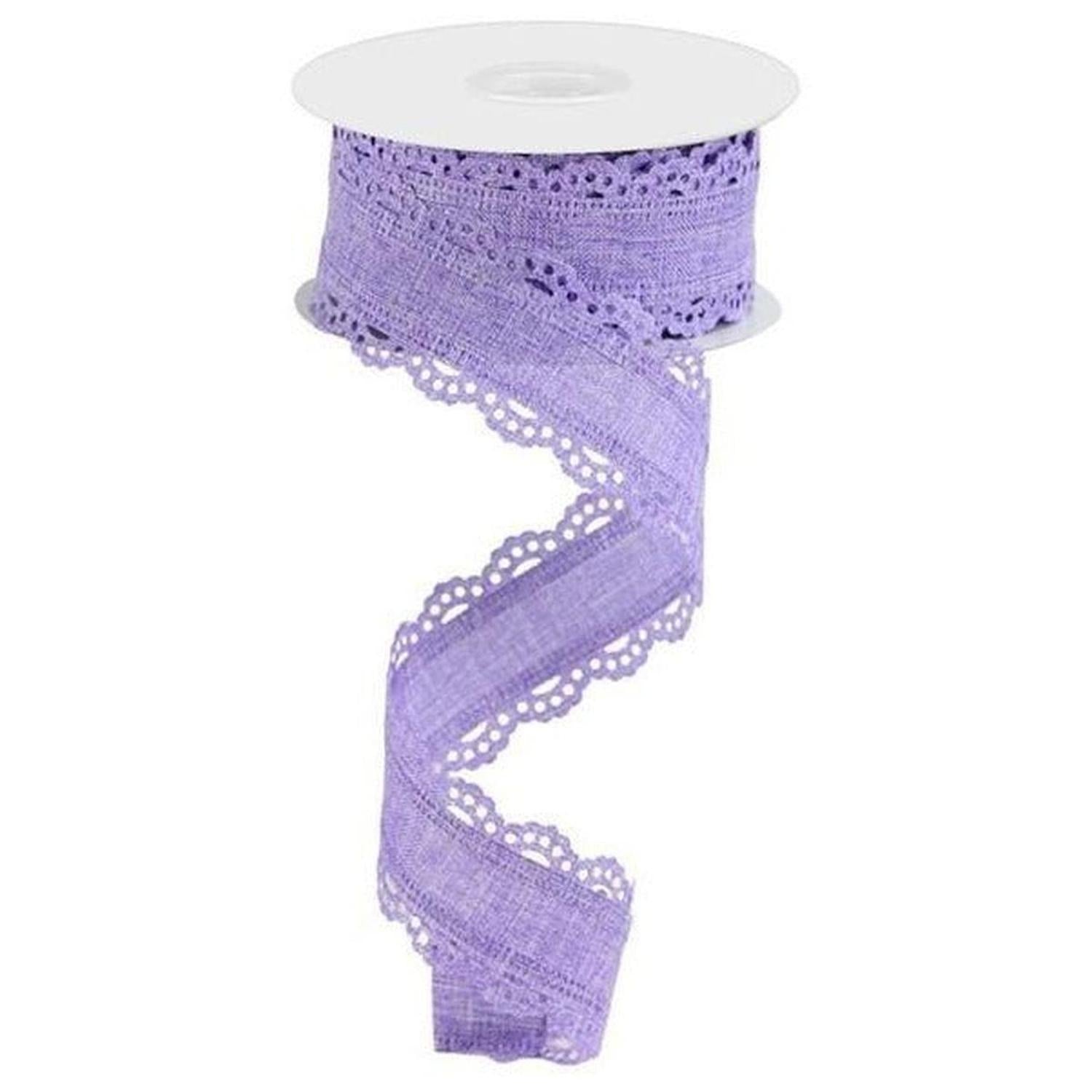 Shop For 1.5" Scalloped Edge Ribbon: Lavender (10 Yard) at Michelle's aDOORable Creations