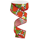 Shop For 1.5" Strawberries on Check Ribbon: Black & White (10 Yards) at Michelle's aDOORable Creations