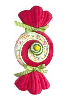 15" Velvet Hanging Candy Ornament: Hot Pink - Michelle's aDOORable Creations - Seasonal & Holiday Decorations