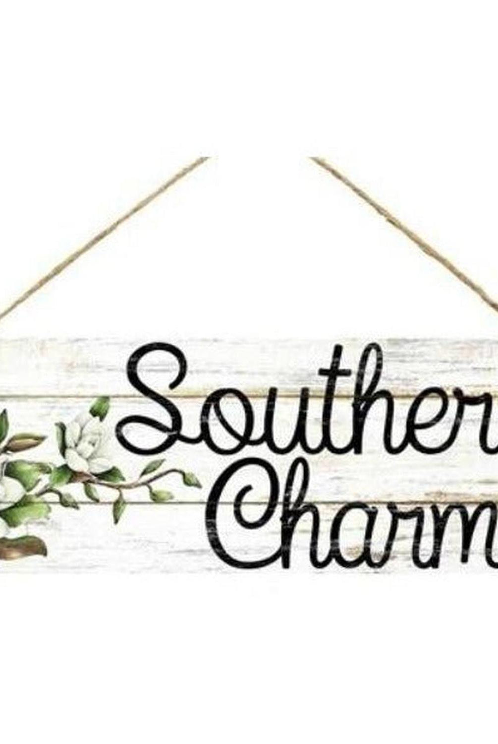 15" Wood Sign: Southern Charm