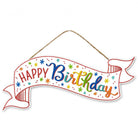 Shop For 15" Wooden Banner Sign: Glitter Birthday at Michelle's aDOORable Creations
