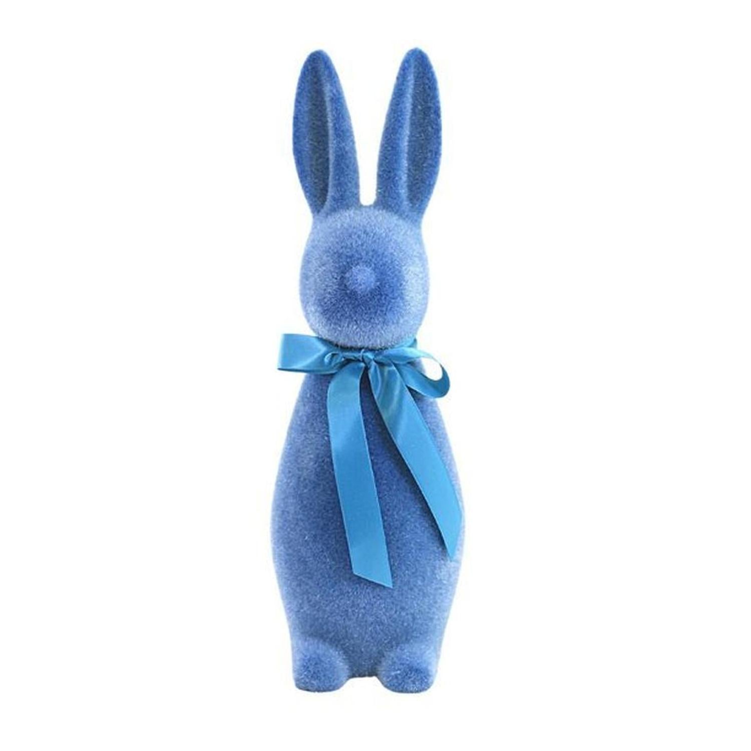 Shop For 16" Flocked Button Nose Bunny (WH0134) at Michelle's aDOORable Creations