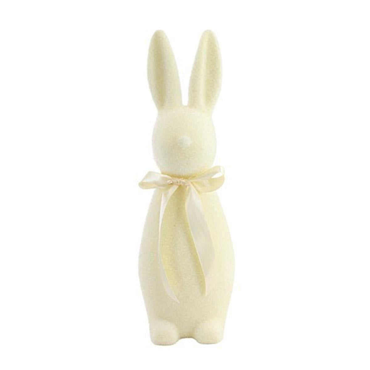 Shop For 16" Flocked Button Nose Bunny (WH0134) at Michelle's aDOORable Creations