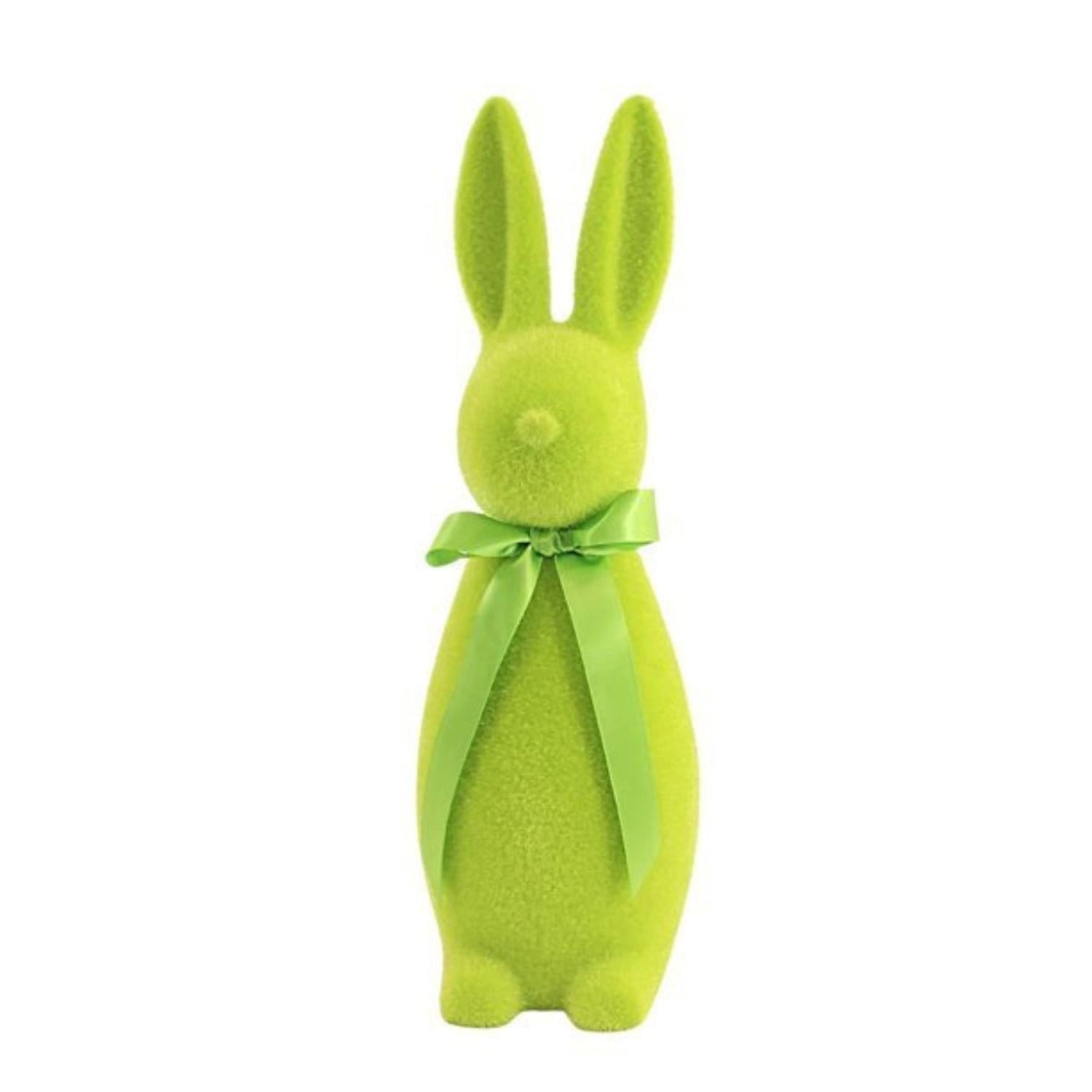 Shop For 16" Flocked Button Nose Bunny (WH0134) at Michelle's aDOORable Creations
