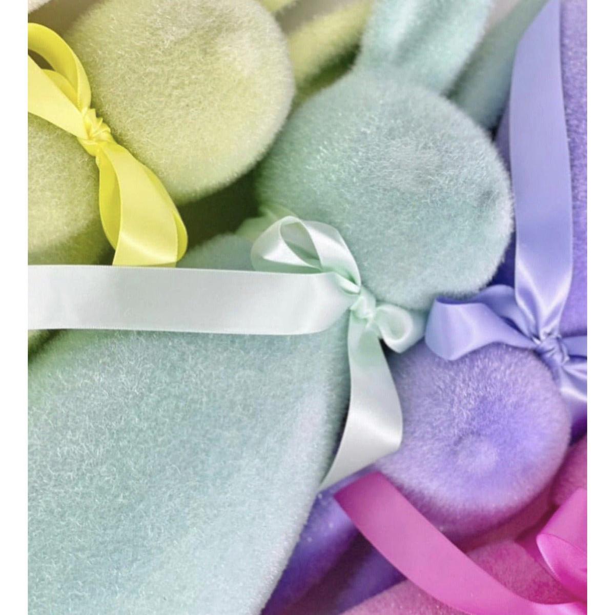 Shop For 16" Flocked Button Nose Bunny (WH0139) at Michelle's aDOORable Creations