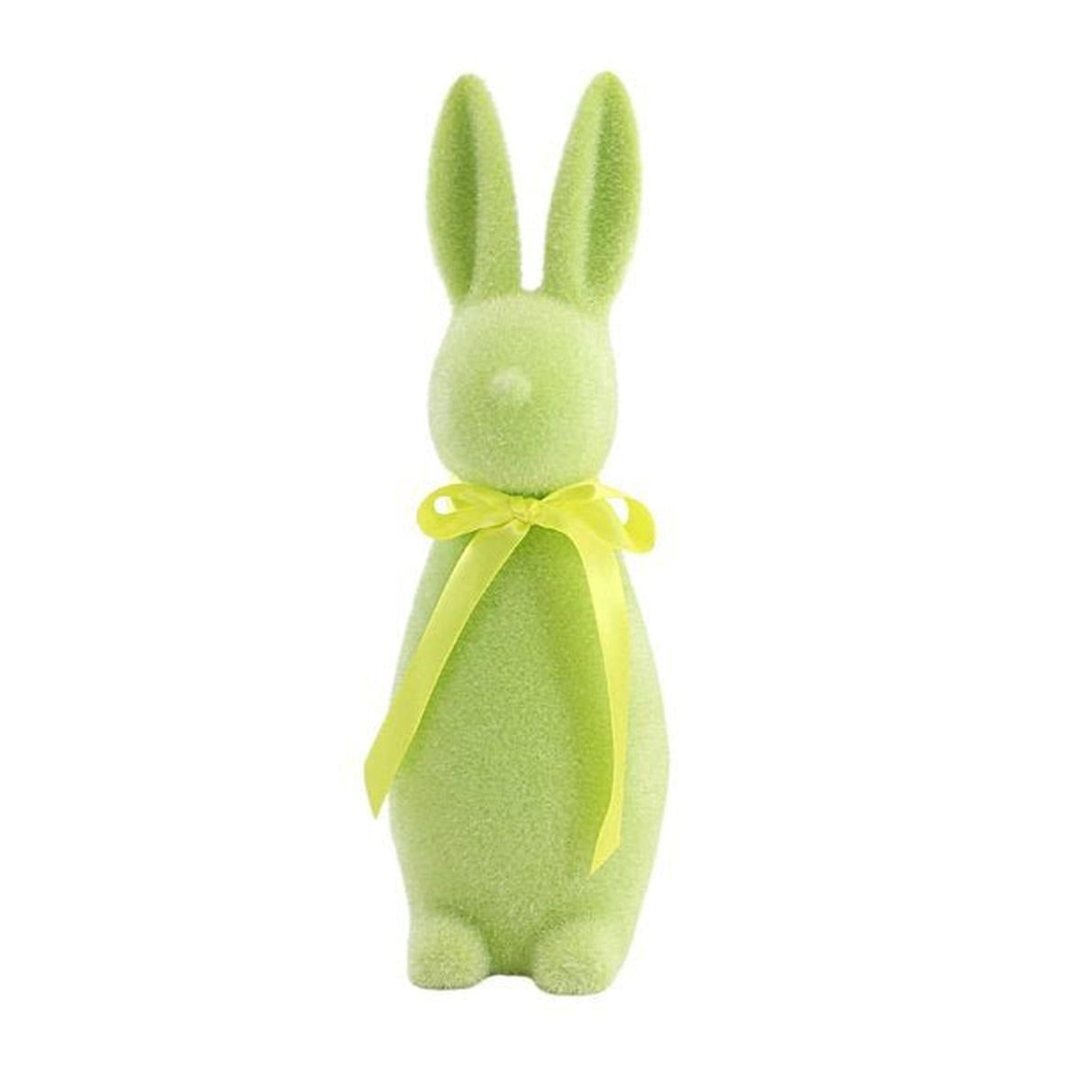 Shop For 16" Flocked Button Nose Bunny (WH0139) at Michelle's aDOORable Creations