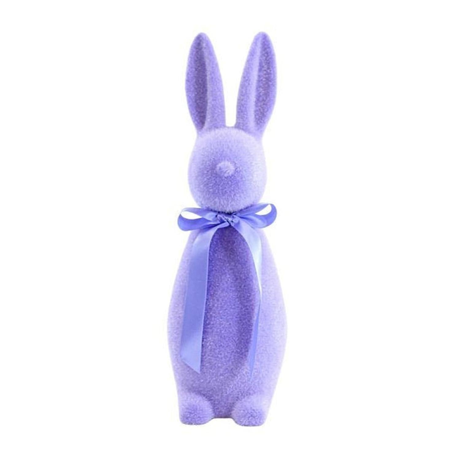 Shop For 16" Flocked Button Nose Bunny (WH0139) at Michelle's aDOORable Creations