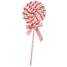 Shop For 16" Peppermint Stripe Lollipop Pick at Michelle's aDOORable Creations