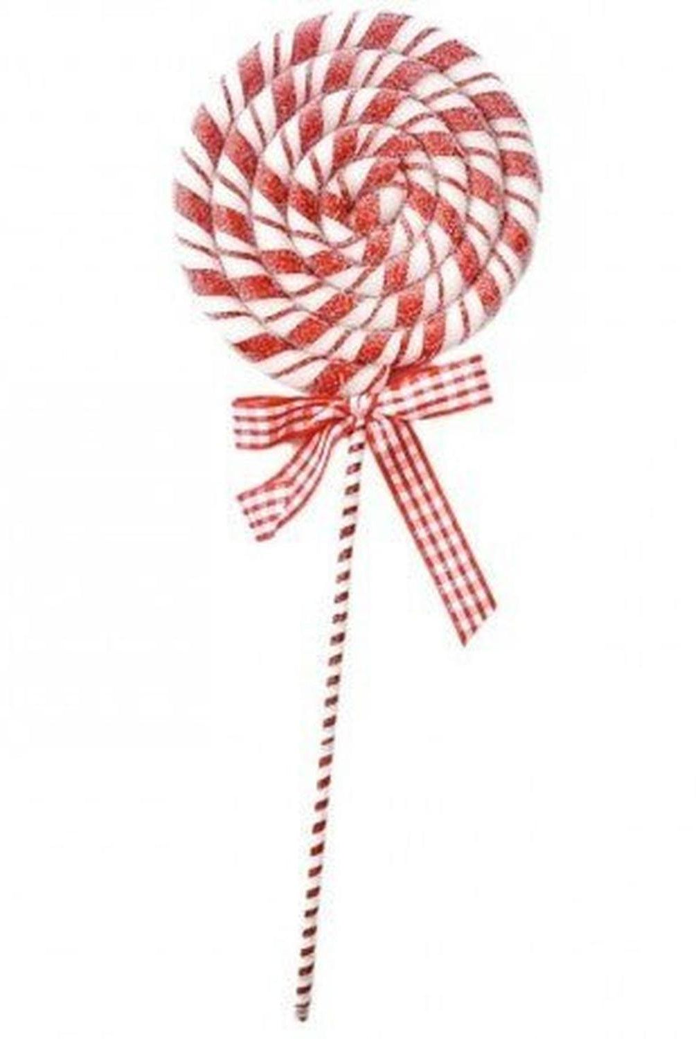 16" Peppermint Stripe Lollipop Pick