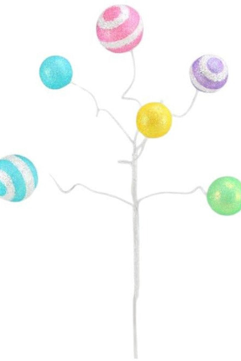 Shop For 17" Glitter Ball Pick: Pink & Blue at Michelle's aDOORable Creations