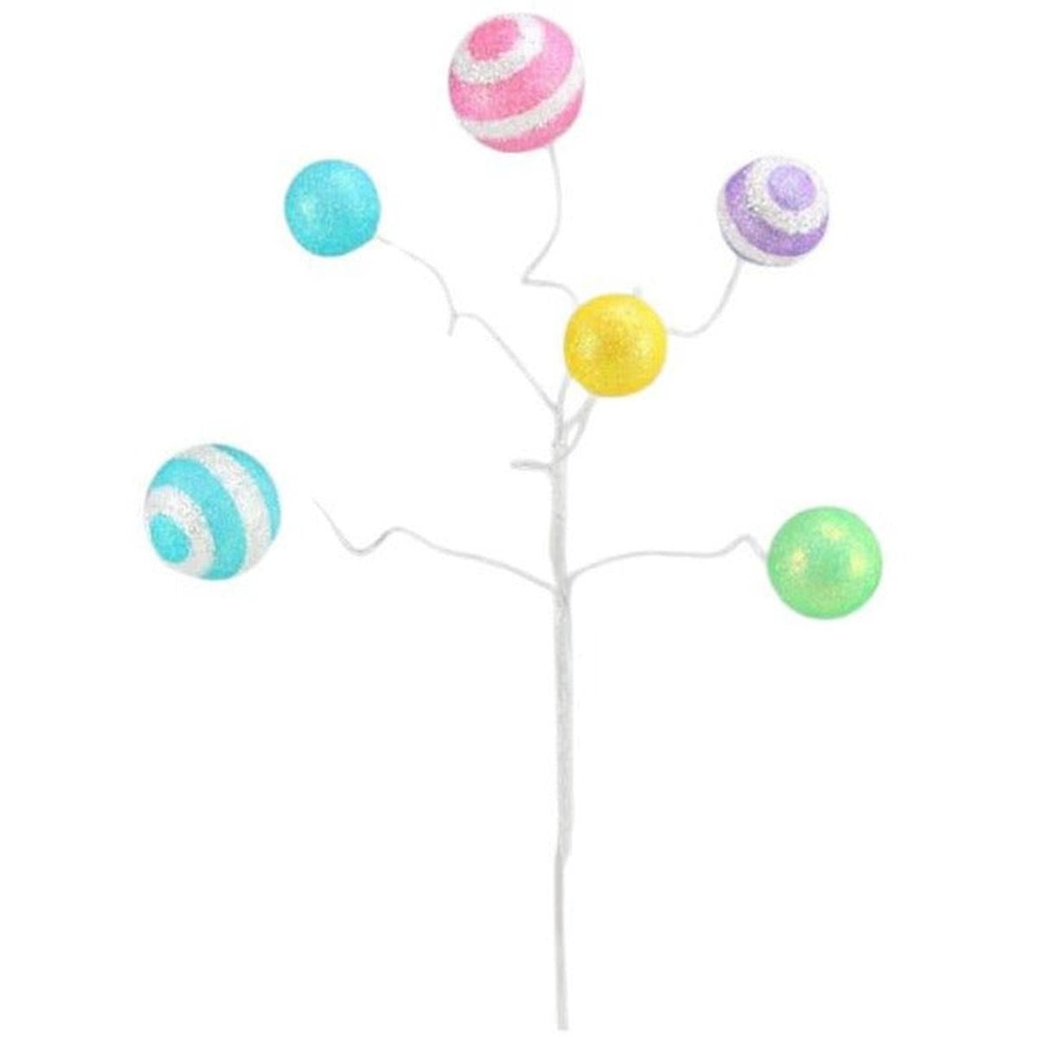 Shop For 17" Glitter Ball Pick: Pink & Blue at Michelle's aDOORable Creations