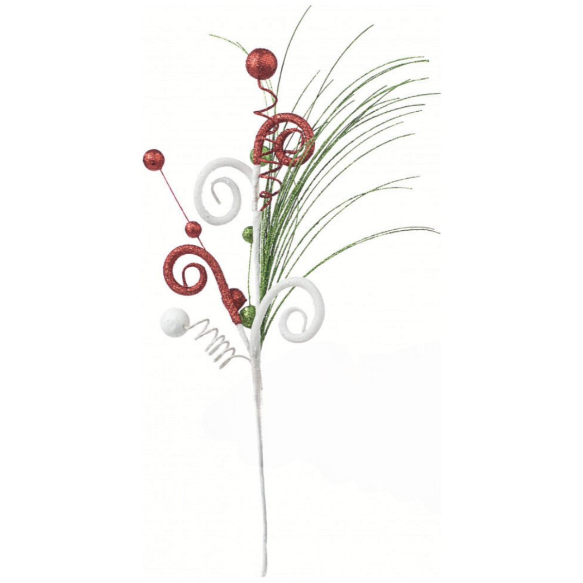 Shop For 18" Glitter Curly Ball Pick: Christmas at Michelle's aDOORable Creations