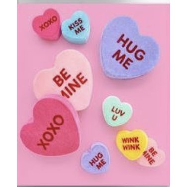 Shop For 180 Degrees 12" Flocked Conversation Hearts (Assorted) at Michelle's aDOORable Creations