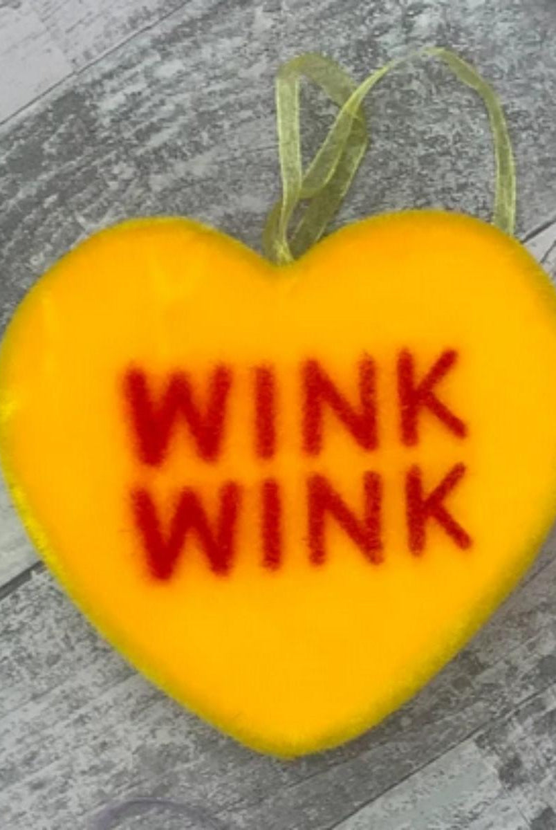 Shop For 180 Degrees 6" Flocked Conversation Hearts (Assorted) at Michelle's aDOORable Creations