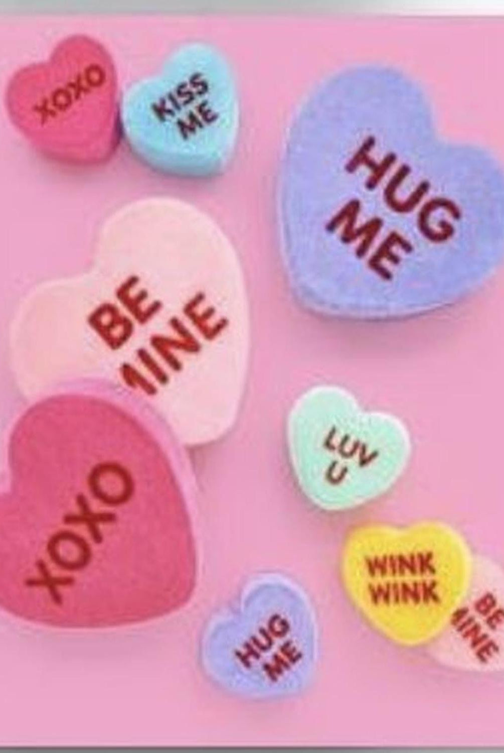 Shop For 180 Degrees 6" Flocked Conversation Hearts (Assorted) at Michelle's aDOORable Creations