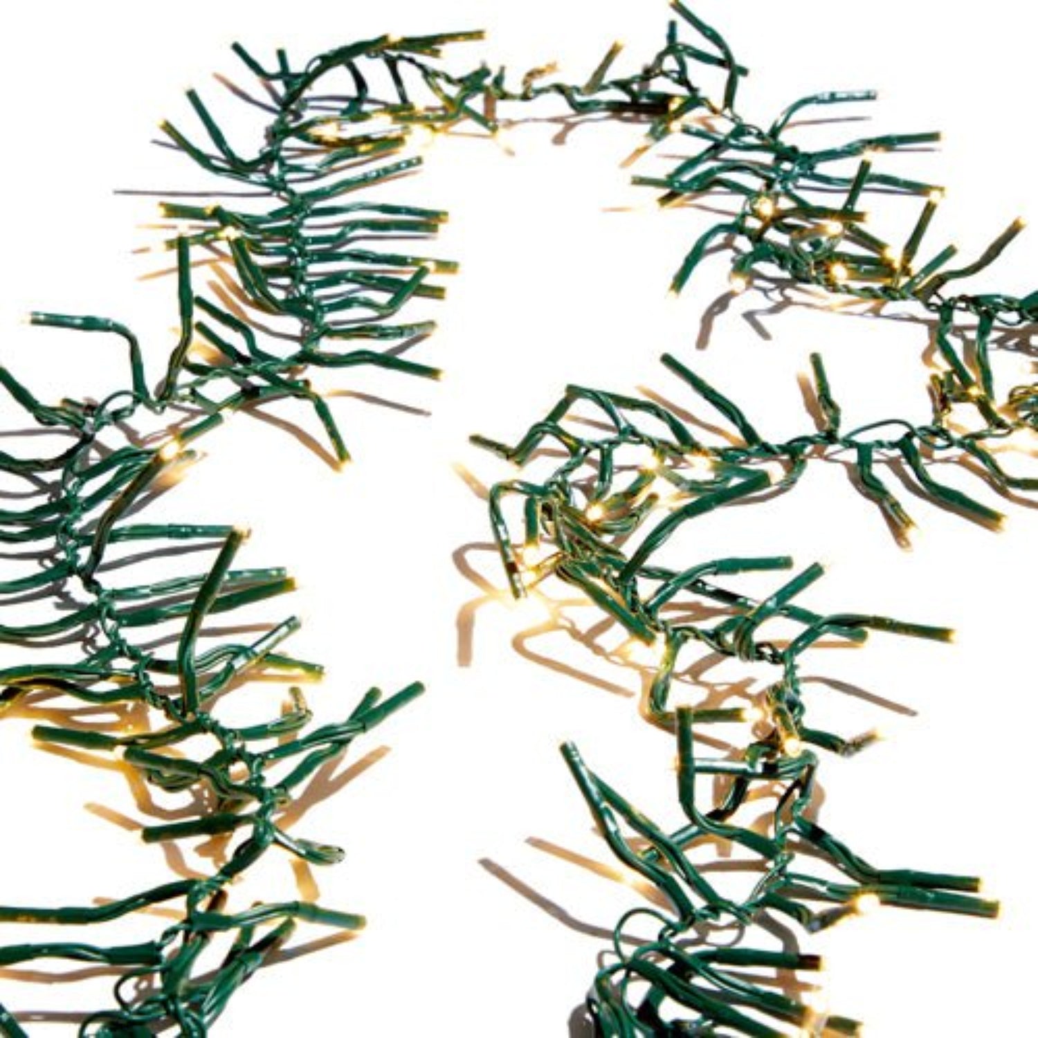 Shop For 19.6' Cluster Lights Green Wire: White Lights at Michelle's aDOORable Creations