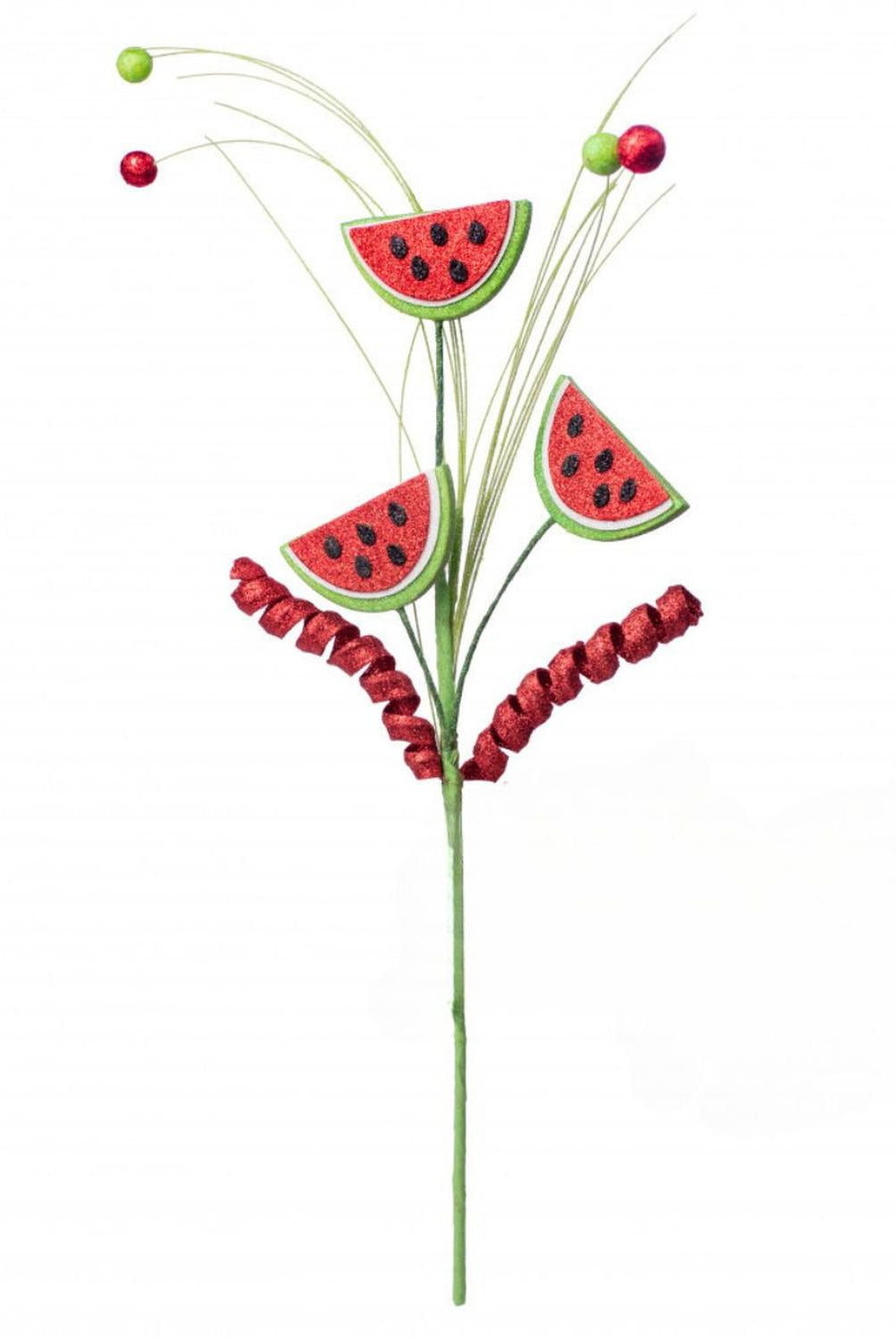 20" Glitter Watermelon Curly Pick