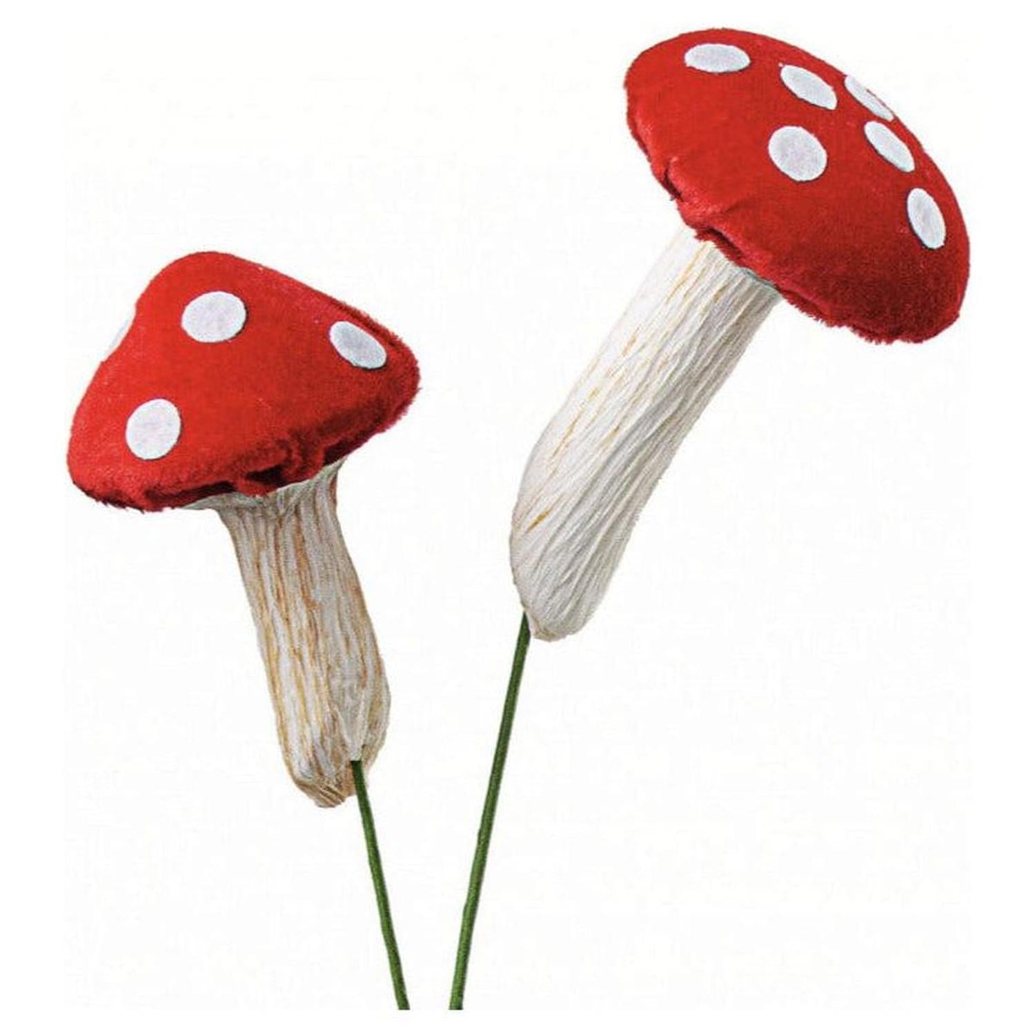 Shop For 22" Polka Dot Mushroom Spray: Red at Michelle's aDOORable Creations