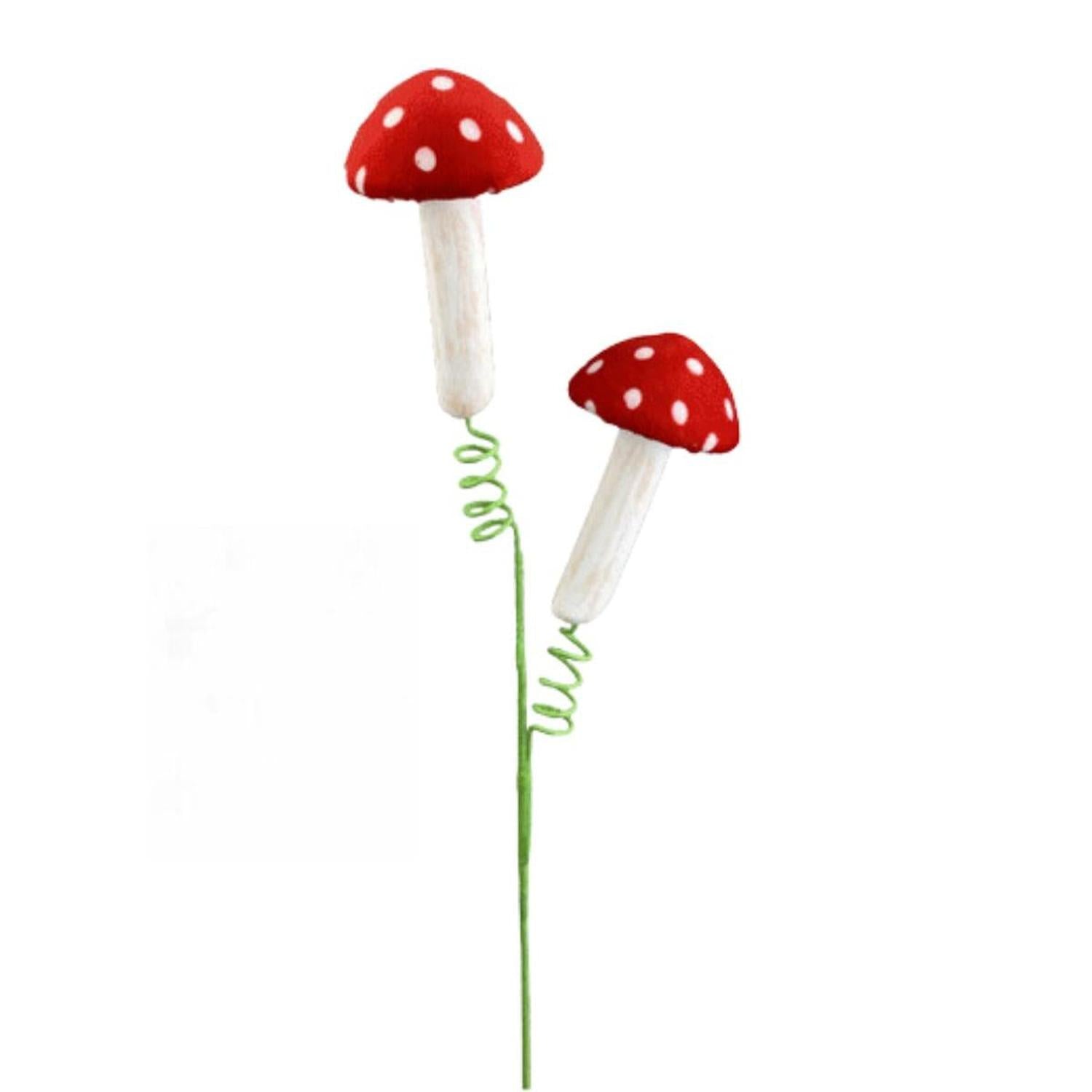 Shop For 22" Polka Dot Mushroom Spray: Red at Michelle's aDOORable Creations