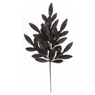 Shop For 23" Glitter Bay Leaf Spray: Black at Michelle's aDOORable Creations