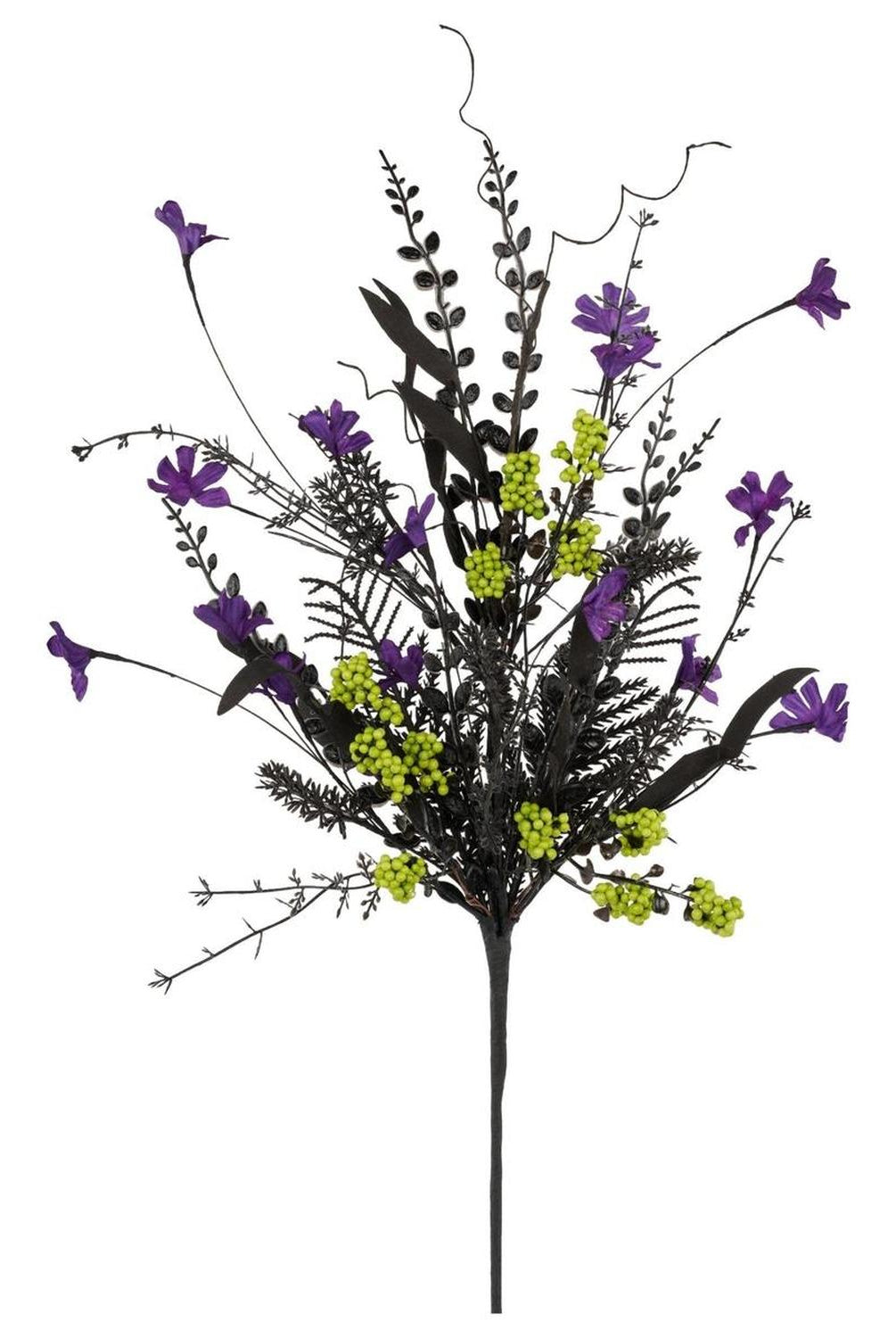 24" Filler & Berry Spray: Purple/Lime/Black