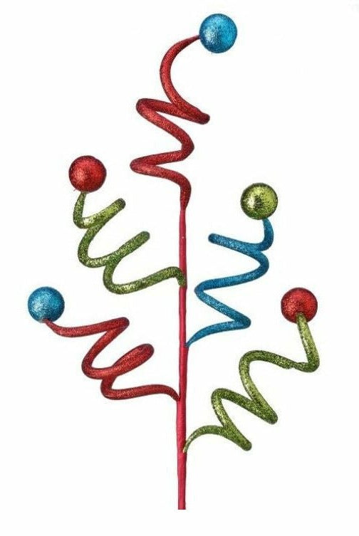 Shop For 24" Glitter Curly Ball Spray at Michelle's aDOORable Creations