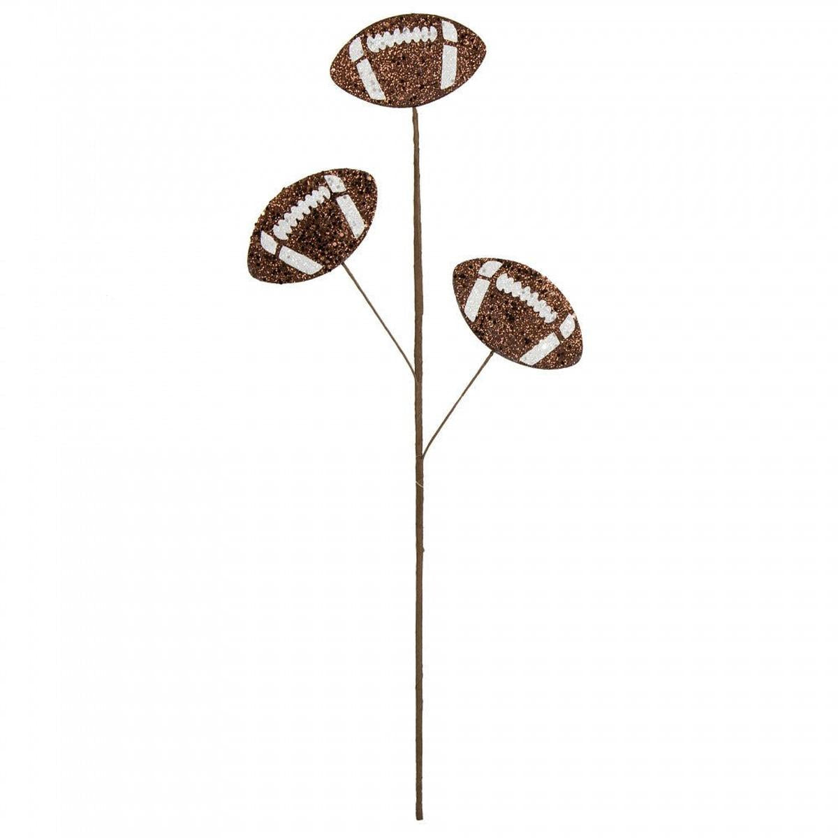 Shop For 24" Glitter Football Floral Spray: Brown at Michelle's aDOORable Creations