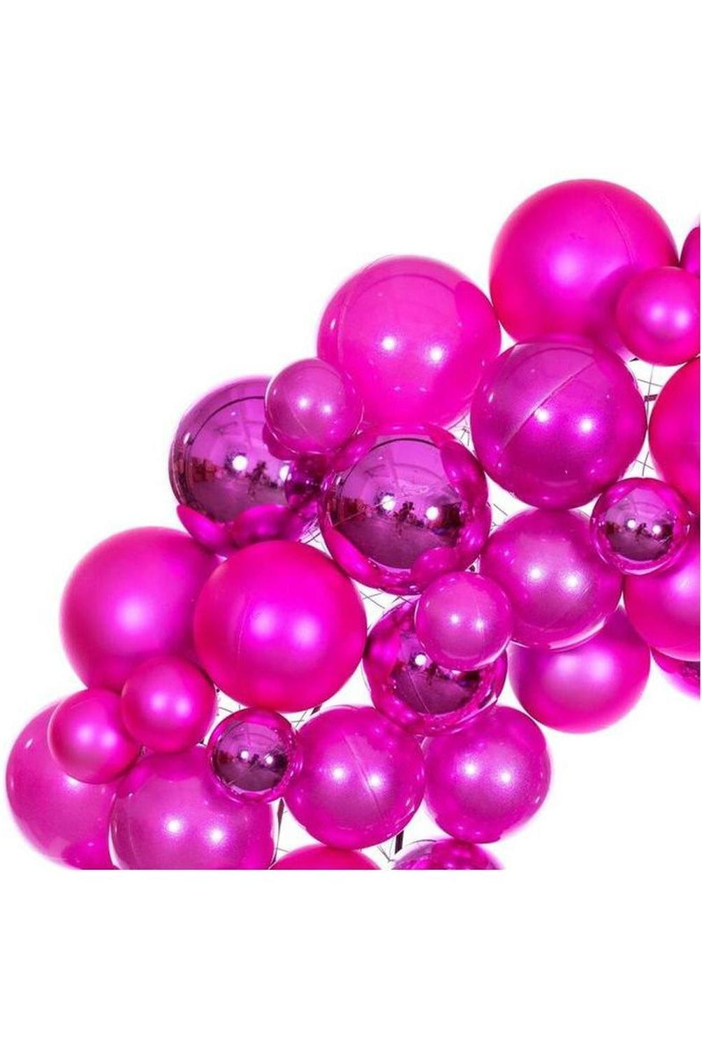 24" Hot Pink Ball Wreath