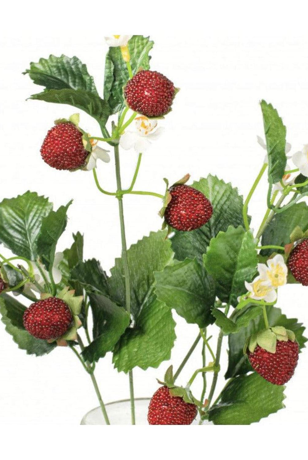 24" Strawberry Blossom Spray