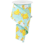 Shop For 2.5" Baby Chicks on Royal Ribbon: Ice Blue (10 Yards) at Michelle's aDOORable Creations
