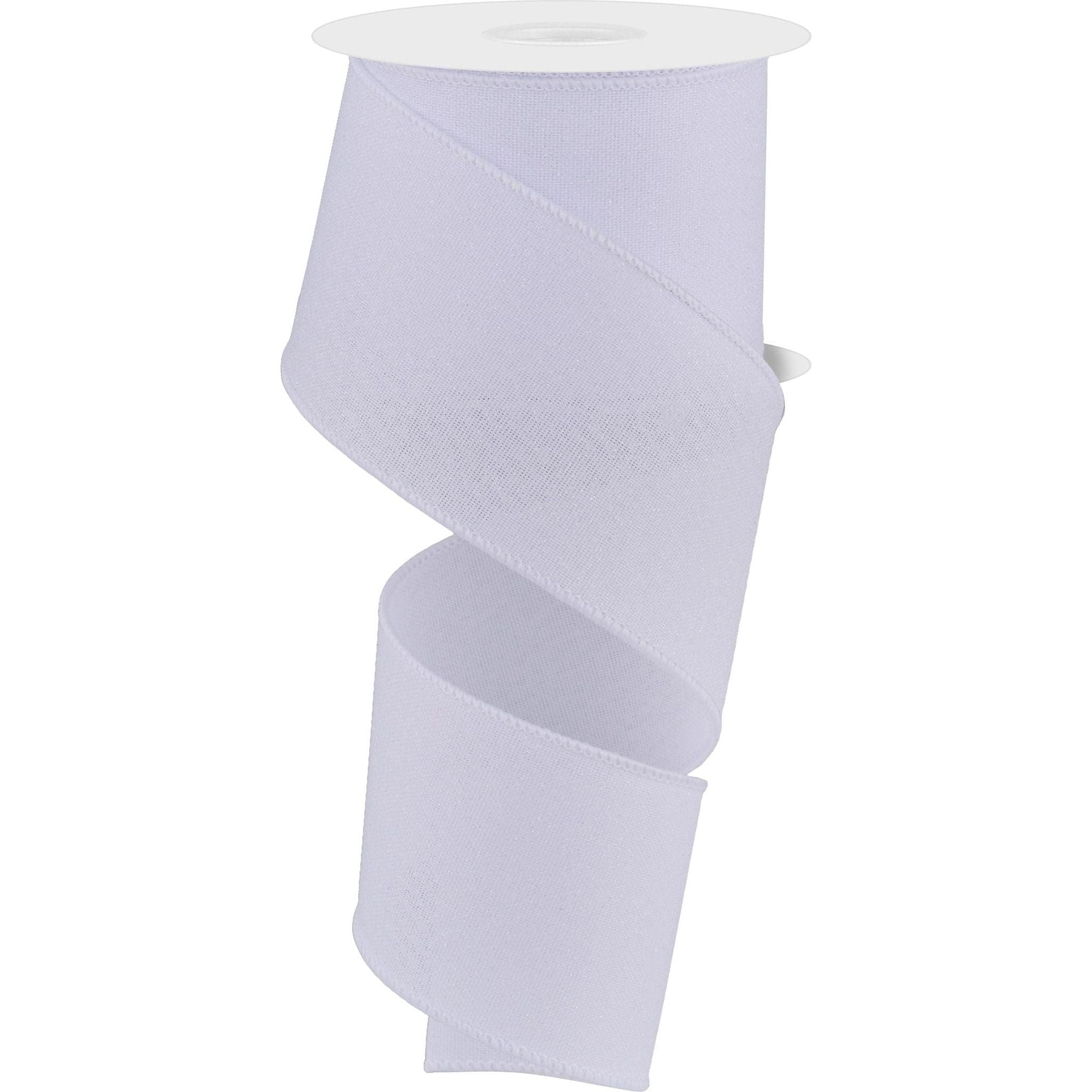 Shop For 2.5" Crystal Shine Ribbon: White (10 Yards) at Michelle's aDOORable Creations