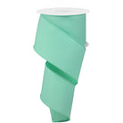 Shop For 2.5" Diagonal Weave Fabric Ribbon: Mint Green (10 Yards) at Michelle's aDOORable Creations