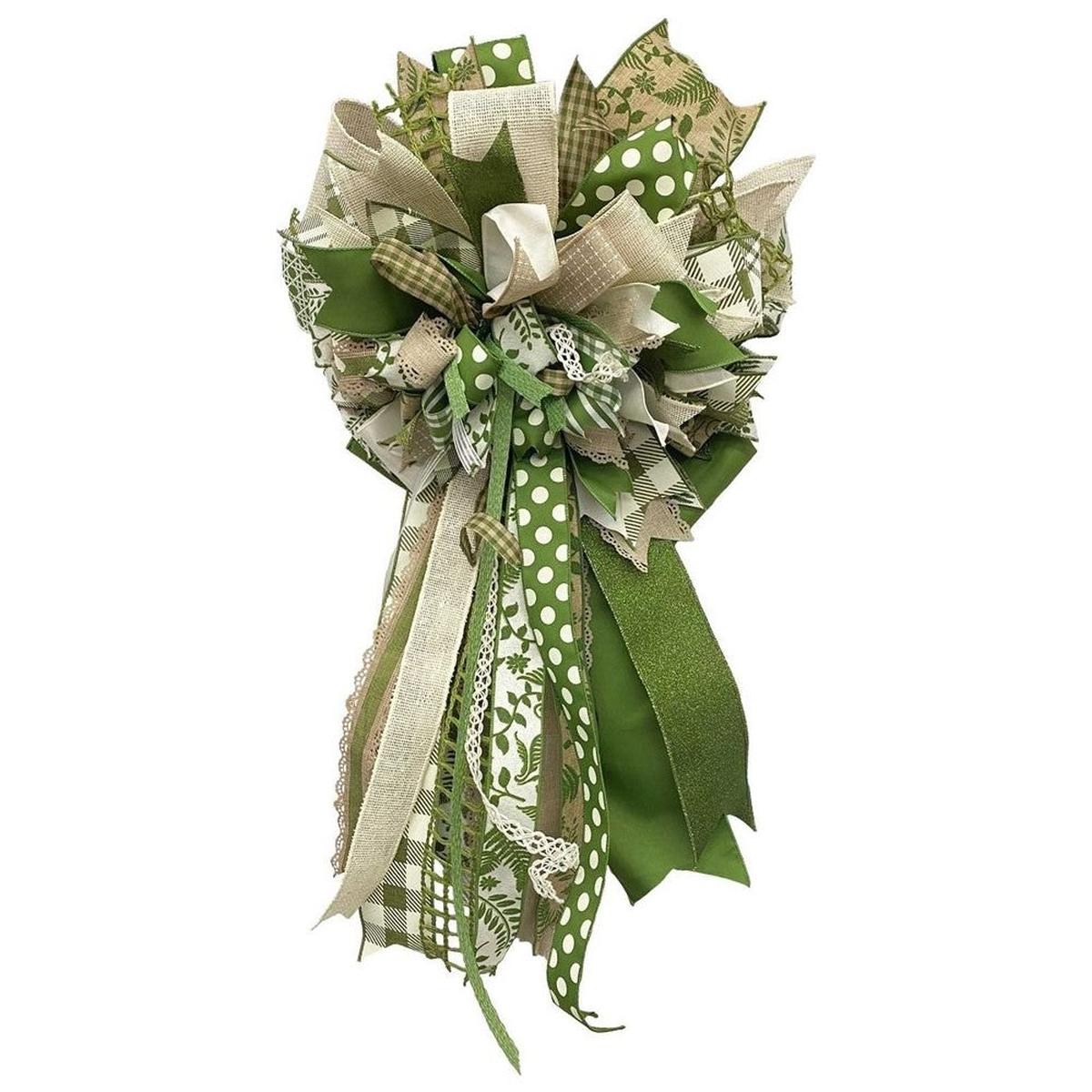 Shop For 2.5" Diagonal Weave Ribbon: Moss Green (10 Yards) at Michelle's aDOORable Creations