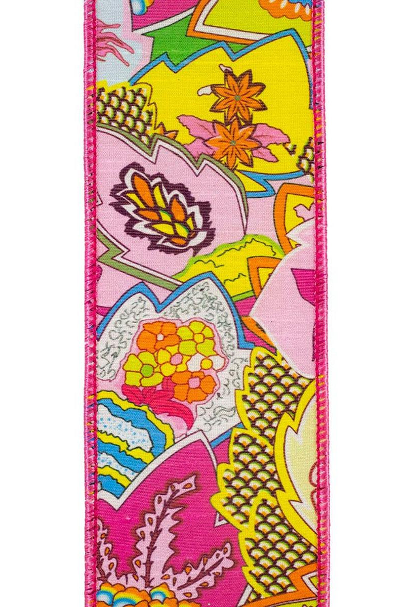 Shop For 2.5" Fantasia Pink Print Ribbon: Pink (10 Yards) at Michelle's aDOORable Creations
