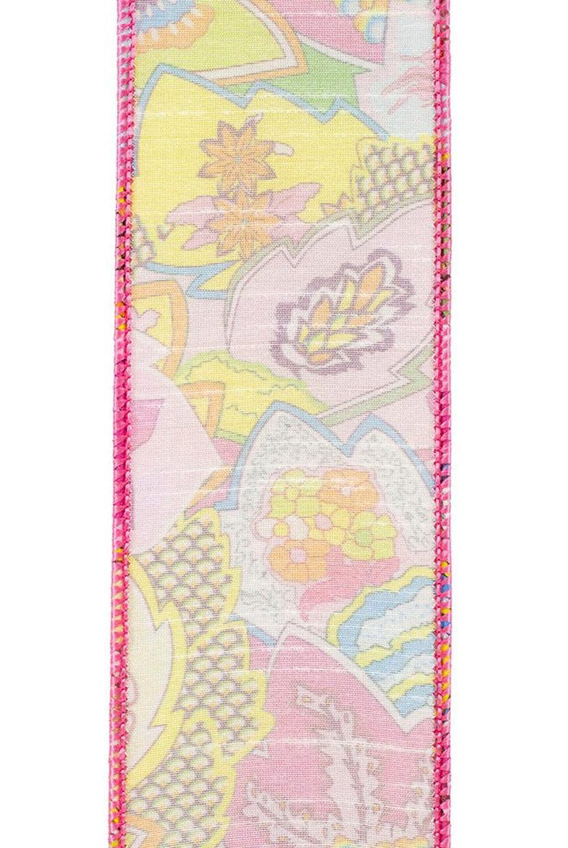 Shop For 2.5" Fantasia Pink Print Ribbon: Pink (10 Yards) at Michelle's aDOORable Creations
