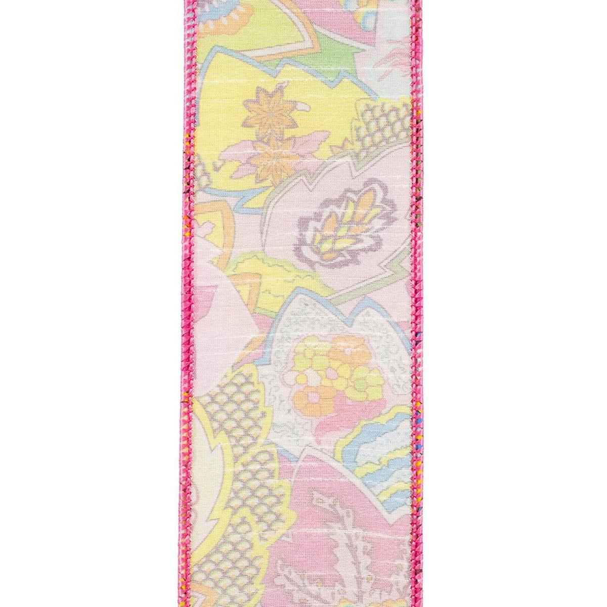 Shop For 2.5" Fantasia Pink Print Ribbon: Pink (10 Yards) at Michelle's aDOORable Creations